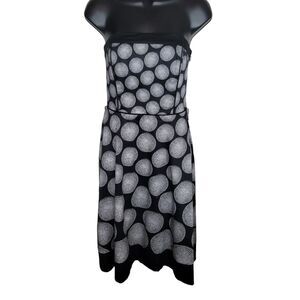 brown polka dot dress white house black market ABIGAIL POLKA DOT ZIP UP MIDI DRESS main image 0